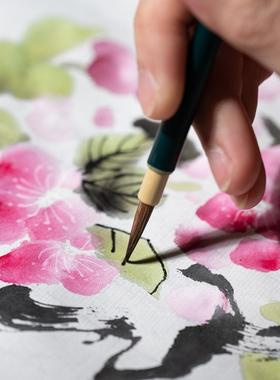 善琏湖笔国画毛笔专业写意工笔勾线笔画画初学专业级狼毫兼毫羊毫