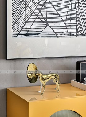 空合 现代轻奢层叠玻璃花v器花艺 样板间售楼处酒店客厅家居摆件