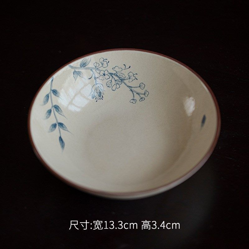 弥言粉引青花纯手绘壶承家用茶壶盖碗蓄水茶盘日式小型干泡盘粗陶,淘宝优惠券,粉丝福利购,淘宝优惠卷