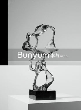 简约现代树脂抽象l几何异形雕塑摆件软装样板房售楼部酒店家居饰
