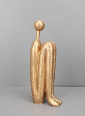 现代简约时光人物艺术摆件客厅样板房书柜电视Q柜创意软装饰品摆