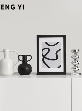 诚艺高级感现代意式摆件软装饰品轻奢玻璃柜个性艺术工艺客厅摆设