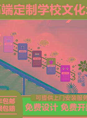 幼儿园文化墙墙班级教室展板创意楼梯走廊设计大厅文化宣传装饰