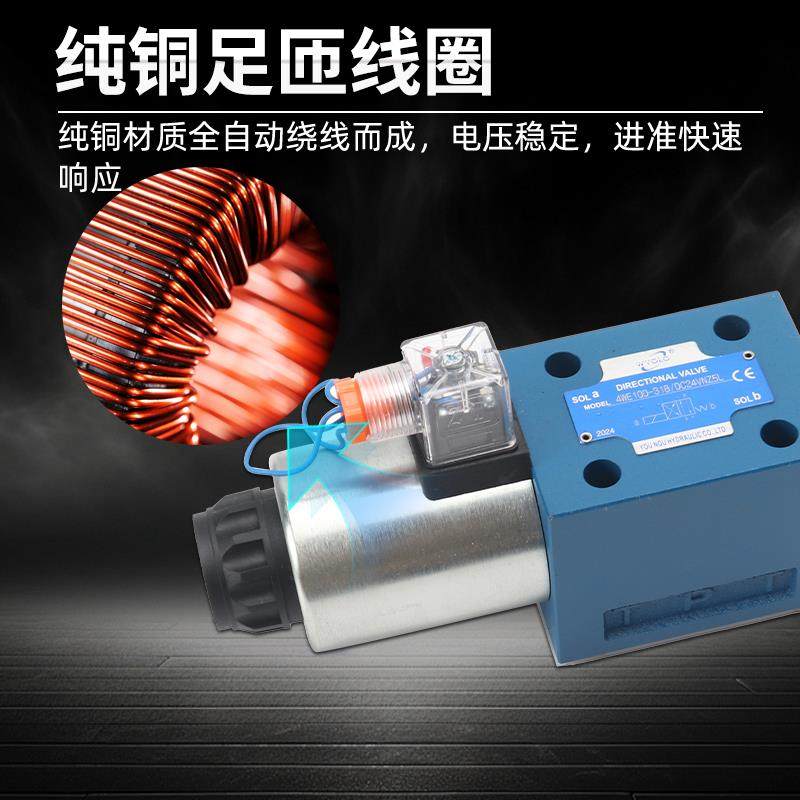 液压电磁换向阀4WE6E61B/CG24N9Z5L油压阀10J31B/CW220-50 G/H/D - 图0