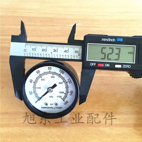 美国Marsh马绍恩美标双刻度0~160PSI水压表气动气压表压力表 - 图2