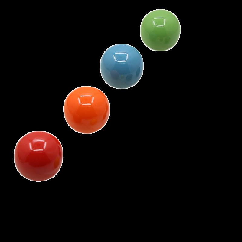 日系免订自粘抽屉柜门玻璃门彩色圆球衣柜小拉手免打孔门把手 - 图2