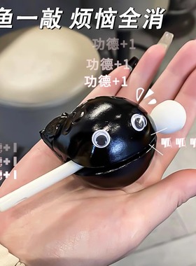 敲木鱼法器迷你打击乐器房间改造小物件减压治愈S礼物不要喊妈摆