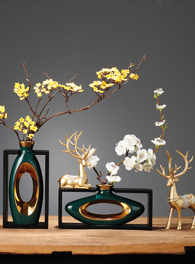 现代简约b家居工艺品电视柜摆件客厅创意酒柜玄关博古架装饰品摆