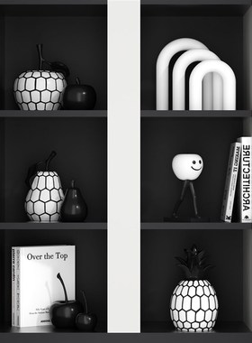 摆件客厅2025新l款现代办公室艺术软装饰品酒柜展示书柜样板间摆