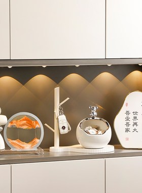 时来运转钥匙收纳玄o关摆件入户客厅酒柜电视柜家居装饰品乔迁礼