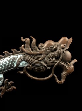 彩蓝莲花龙吊式悬挂香炉家用室内创D意檀香炉熏香盘香炉倒流香摆