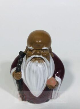 陶瓷工艺品石湾公仔家居礼品装饰品书桌摆件小福禄寿欢乐三星促销