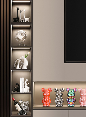 轻奢高档酒柜装饰品摆件现代客厅高端大气餐边R电视柜家居饰品摆