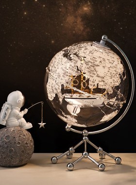 新款地球仪摆件轻奢高档客厅玄关入户G乔迁新居装饰送男生生日礼