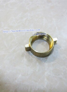 高压清洗机泵 器配件40 55 58型进水管接头螺帽斜口 铜 33mm