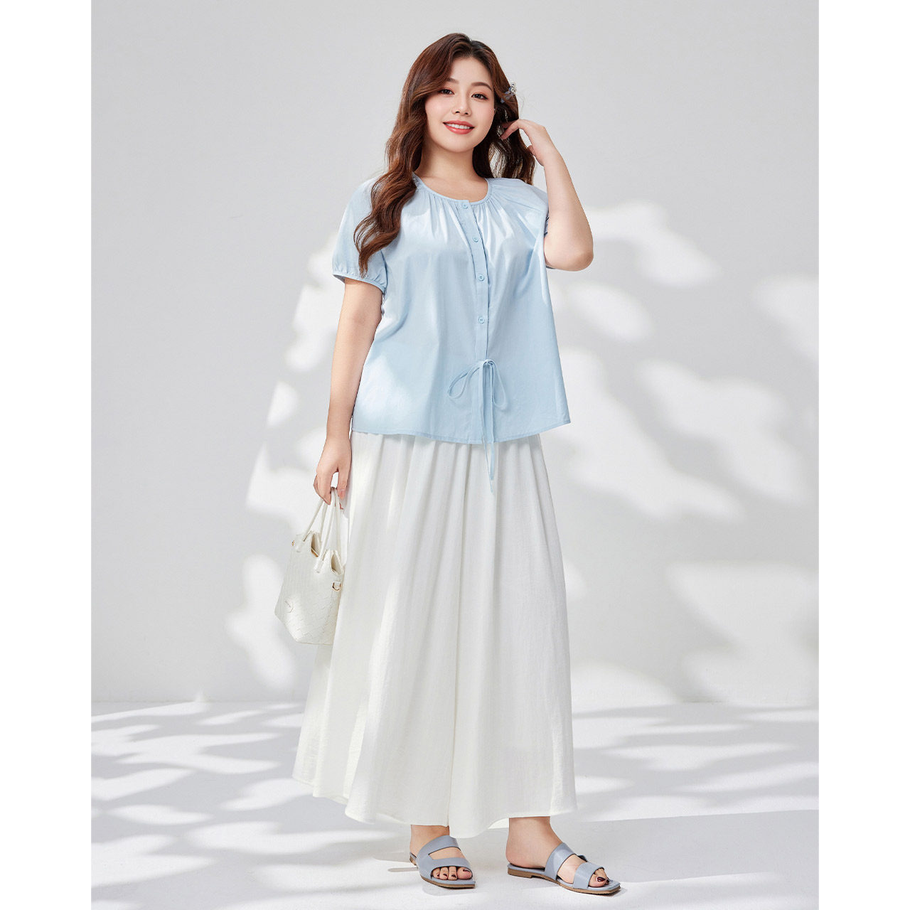 IEF/爱依服【大码女装】2025夏季新款法式温柔休闲慵懒宽松阔腿裤,淘宝优惠券,粉丝福利购,淘宝优惠卷