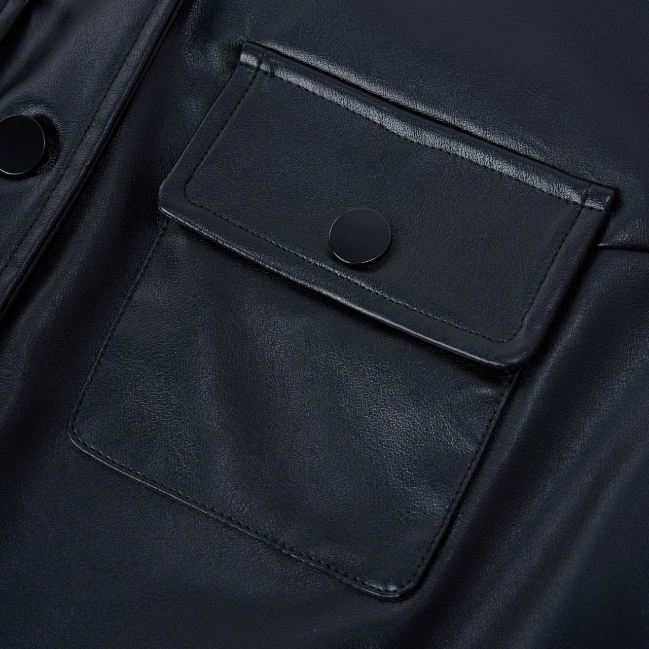 IEF/爱依服【大码女装】套装2025秋新款亮面皮衣马甲连衣裙两件套 - 图1