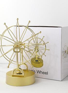 金色摩天轮磁性永动机办公室客厅电视柜桌面装饰品夫妇假期学生毕