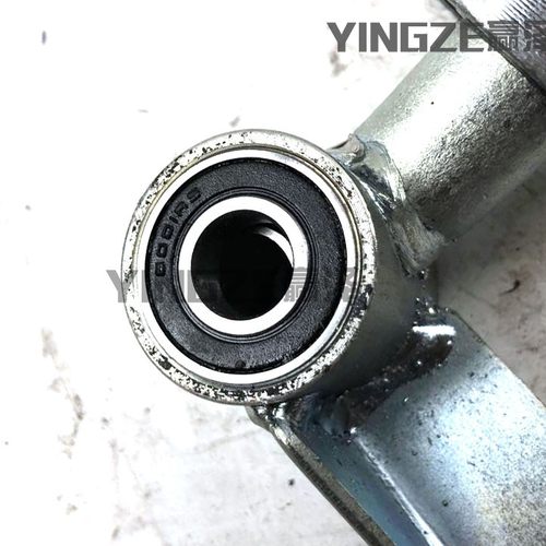 自制四轮卡丁车配件改装羊角转向节法兰轮毂座前轮转向轴承羊角 - 图3