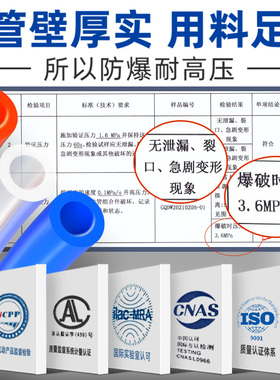 PU高压气管软管防爆夹纱管耐高温气泵空压机打气泵6透明10尼龙8mm