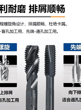 Z-PRO YAMAWA进口美制螺旋丝锥OX0-80 1/4 10-32 5雅马哇英制丝攻