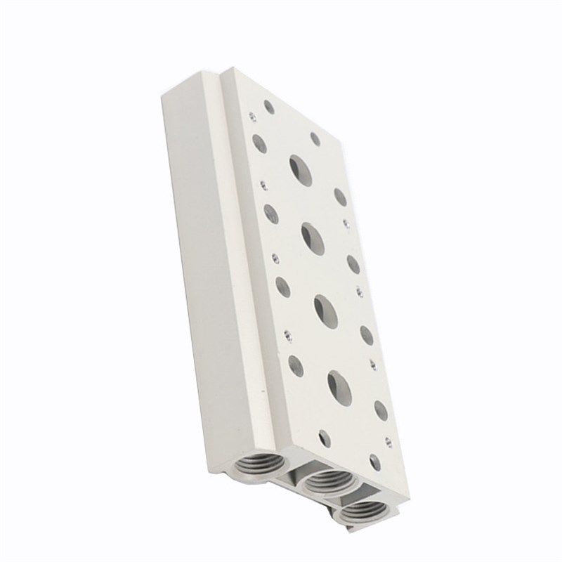 气动电磁阀底座4V410-15连接汇流板400M-2F3F4F5F6F7F8F9F10F位联 - 图0