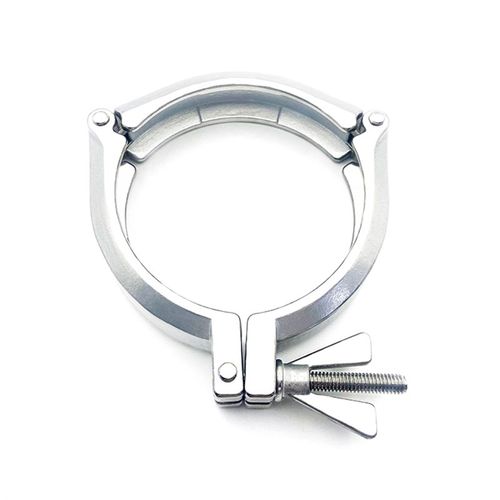 KF真空三节式卡箍304不锈钢管夹16法兰25盲板40密封圈50管件卡盘6 - 图3