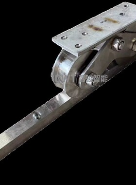 电动门201双轨道移门通用铁轨实芯方钢304不锈钢导轨路轨膨胀镙丝