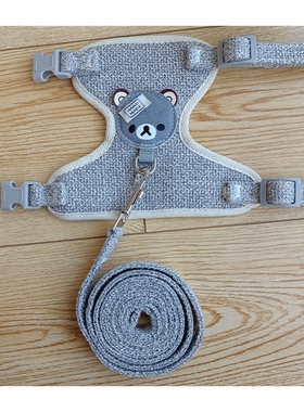狗狗牵引绳背心式泰迪比熊小型犬胸背带猫咪遛兔子绳链宠物用品