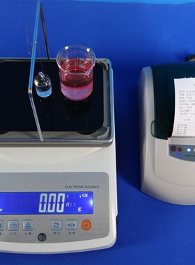 600g0.01g液体密度计橡胶塑料密度检测PVC颗粒柴油比重密度计