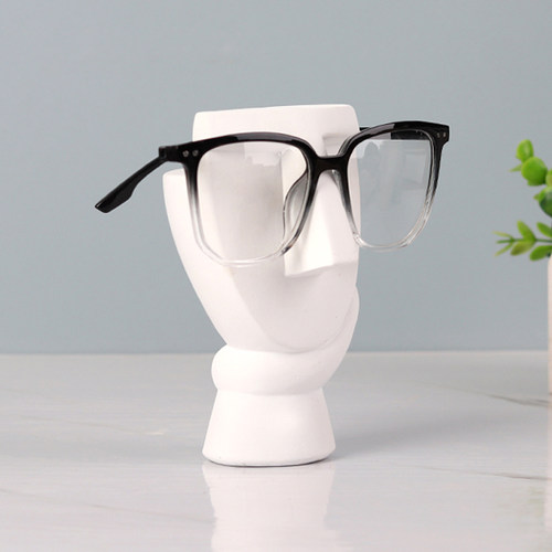 创意人物趣味眼镜架摆件眼镜店陈列展示道具装饰品眼镜架子展示架 - 图0