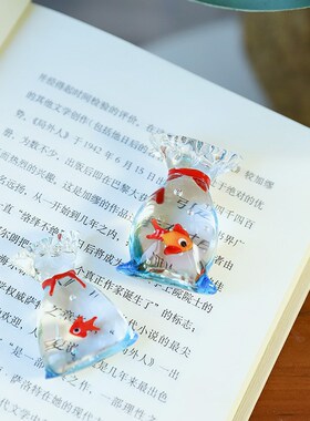 玻璃小鱼工艺品室内桌面摆件家居饰品可爱鱼缸鲸鱼高硼硅小礼品