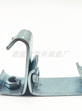 C型钢挂钩通风管道吊钩丝杆挂勾牙条钩码角铁扣码槽钢钢结构挂件8
