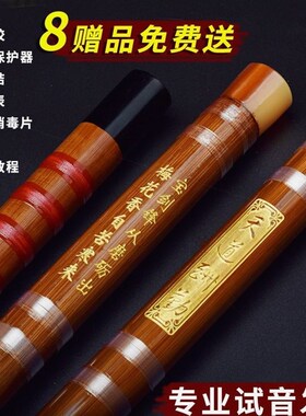 笛子竹笛初学自学乐器零基础成年人横笛专业演奏新手入门二节萧笛