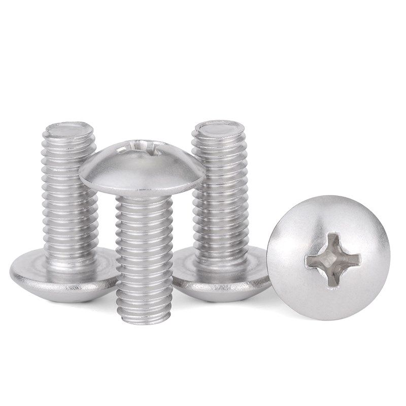 304不锈钢大扁头螺丝十字大头大帽伞头蘑菇头螺钉M2M3M4M5M6M8L - 图3