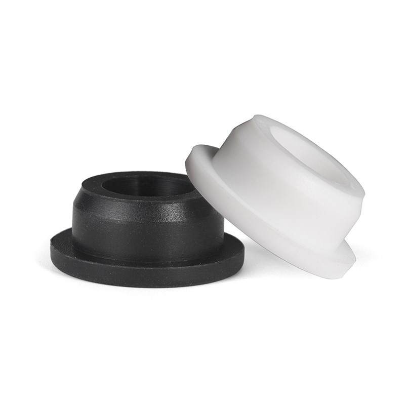 High temperature resistant soft silicone T-type protective coil outlet ring cable chassis sealing ring wire protective sleeve hollow hole plug