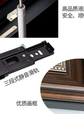 电表箱装饰画免打孔美式推拉壁画客厅电闸箱空开箱配电箱遮挡挂画