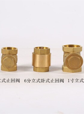 全铜卧式止回阀PPR补气阀单向阀止逆阀水泵阀水管水表止回底阀门