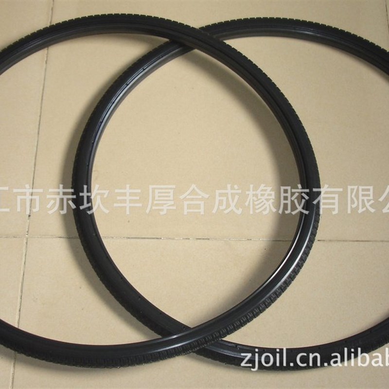 26X1 3h/8优闲自行车免充气轻质实心弹力轮胎 - 图0