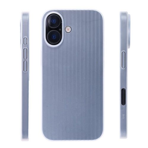 AOAP 适用iPhoneAir超薄手机壳苹果17ProMax瓦楞纹透明磨砂PP壳17por超轻斜波纹散热镜头大孔原机裸感保护壳 - 图2