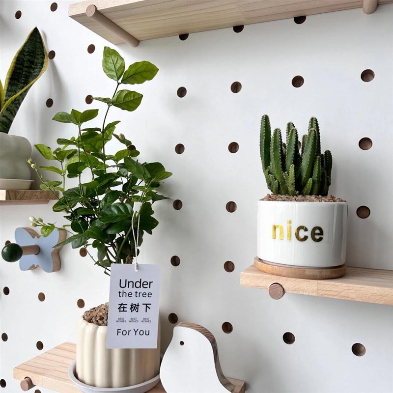 Hole board green plant e storage rack solid wood custom corner storage flower rack window sill balcony flower plant display rack