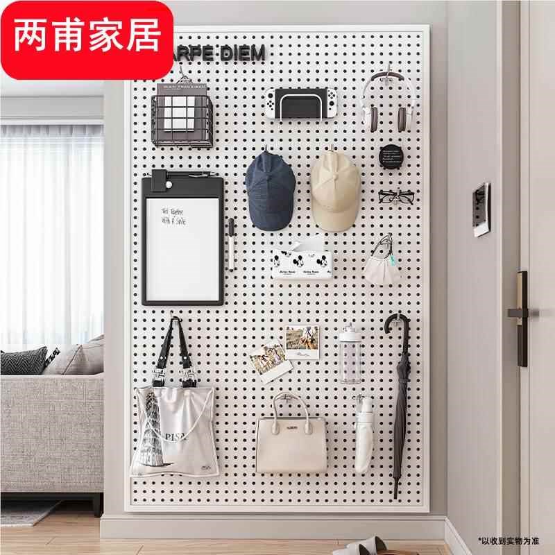 Round hole hole plate wall shelf stainless steel display storage accessories hardware tool hanging board wall