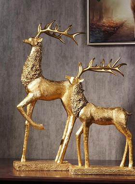 时尚家居饰品 优雅麋鹿摆件 新家装扮用品 欧式电视柜玄关装饰品