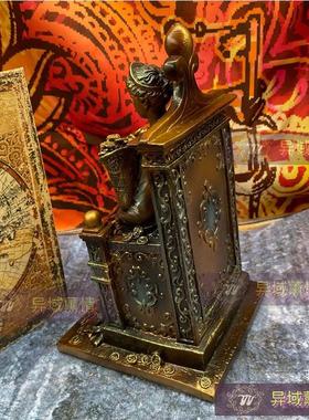 居家摆件 办公室玄关装饰品 树脂雕像 财富女神