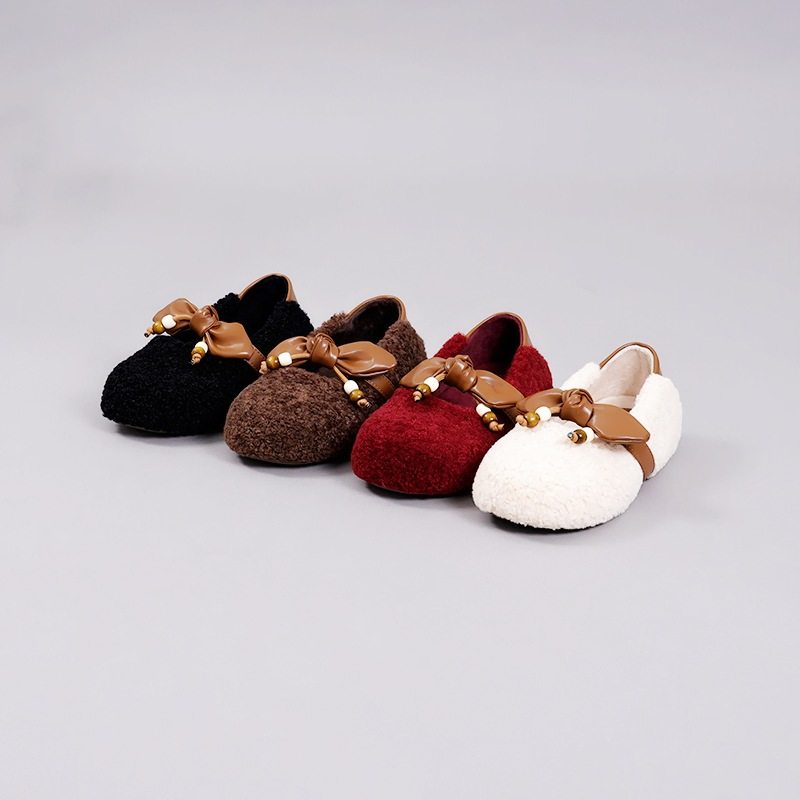 9728结懒人毛毛鞋女2025秋冬新款两穿休闲玛丽珍豆豆鞋,淘宝优惠券,粉丝福利购,淘宝优惠卷