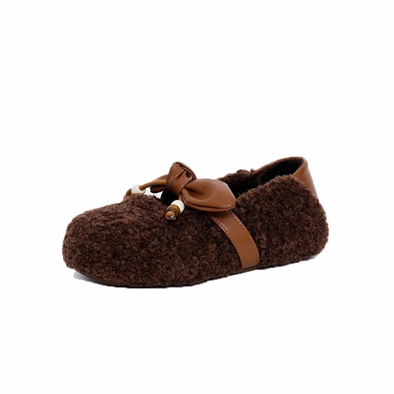 9728结懒人毛毛鞋女2025秋冬新款两穿休闲玛丽珍豆豆鞋,淘宝优惠券,粉丝福利购,淘宝优惠卷