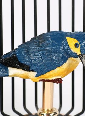 中式现代简约鸟笼家居摆件高级感创意复古客厅书房金属装饰工艺品