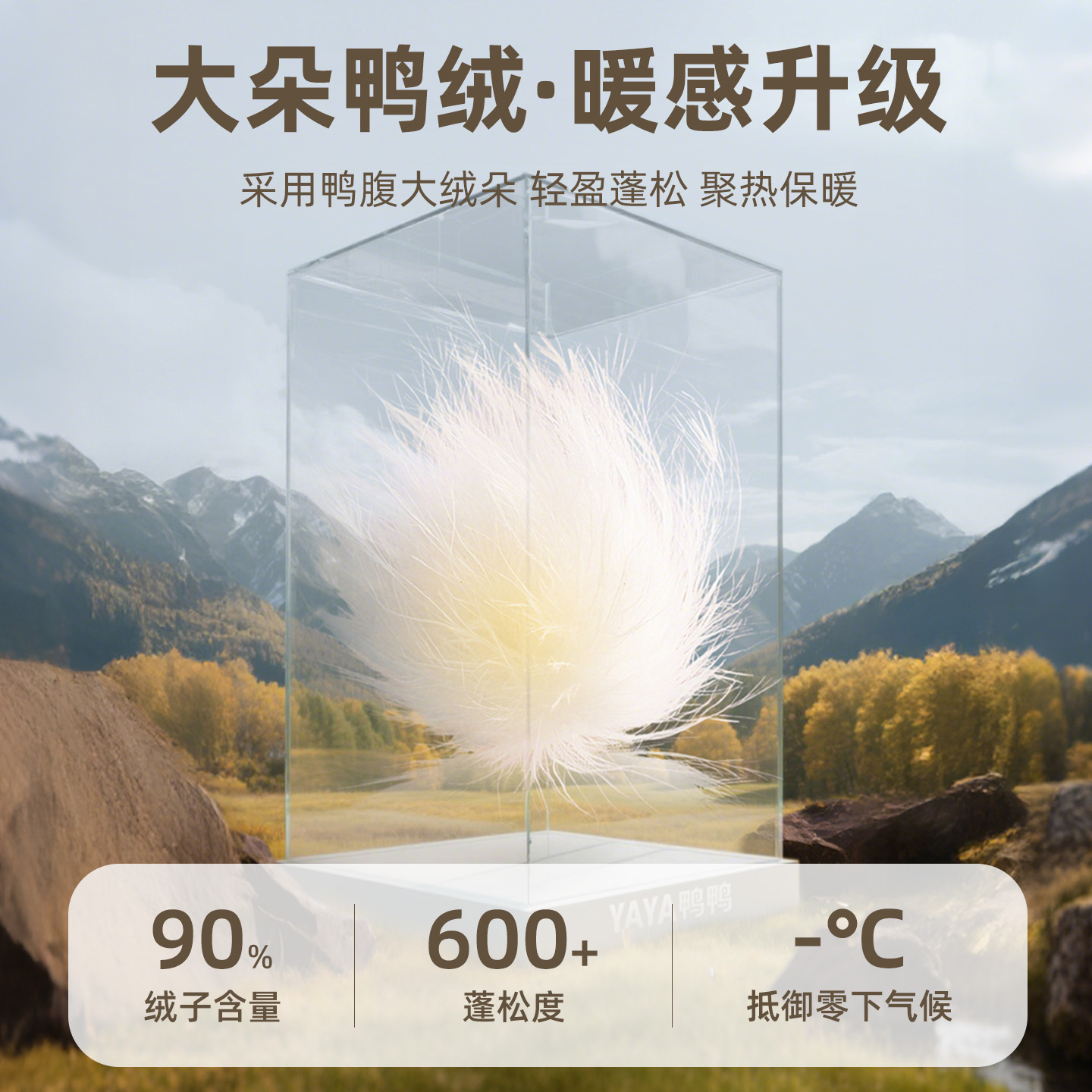 鸭鸭三合一妈妈羽绒服女2025新款户外一衣三穿可拆卸内胆三防外套 - 图3