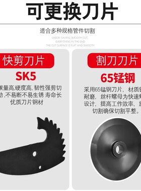 PVC水管剪刀管剪割刀管子剪PPR快剪管刀切管器割管器线管切管神器