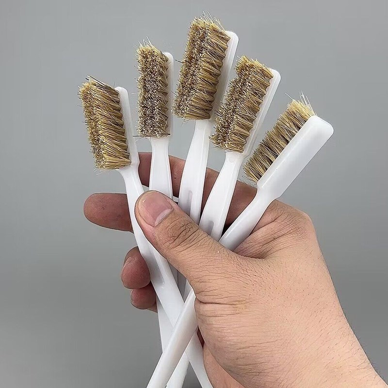 双星五星小毛刷子工业用猪毛牙刷硬毛刷胶牙刷刷子鞋厂用工业牙刷 - 图2